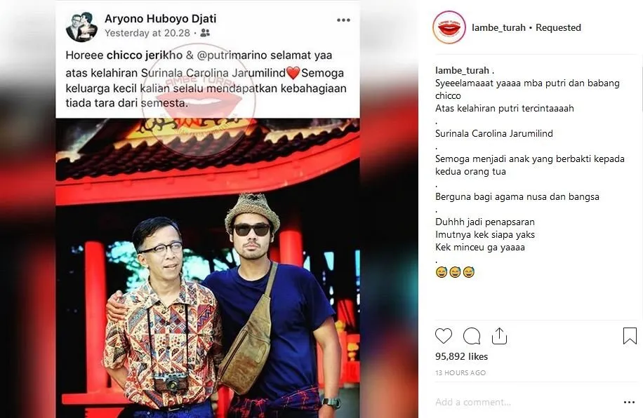Putri Marino Melahirkan, Warganet Malah Sibuk Jadi Ahli Matematika. Kasih Selamat Aja Nggak Cukup, Ya? 4