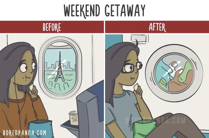 15+ Ilustrasi Jujur yang Menyentil Realita Hidup Sebelum Punya Anak VS Sesudahnya. Antara Ngenes dan Bahagia 19