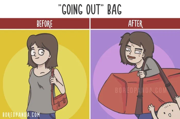 15+ Ilustrasi Jujur yang Menyentil Realita Hidup Sebelum Punya Anak VS Sesudahnya. Antara Ngenes dan Bahagia 17