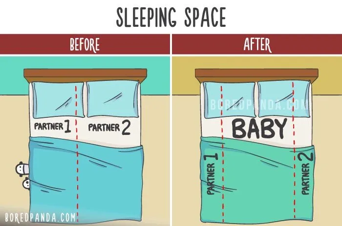15+ Ilustrasi Jujur yang Menyentil Realita Hidup Sebelum Punya Anak VS Sesudahnya. Antara Ngenes dan Bahagia 27
