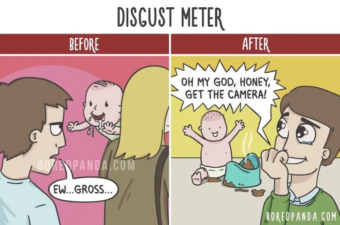 15+ Ilustrasi Jujur yang Menyentil Realita Hidup Sebelum Punya Anak VS Sesudahnya. Antara Ngenes dan Bahagia 31