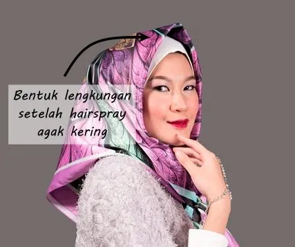 4 Trik Bikin Jilbab Jadi Tegak dan Tahan Badai. Kena Helm Nggak Letoi! 8 trik jilbab tegak