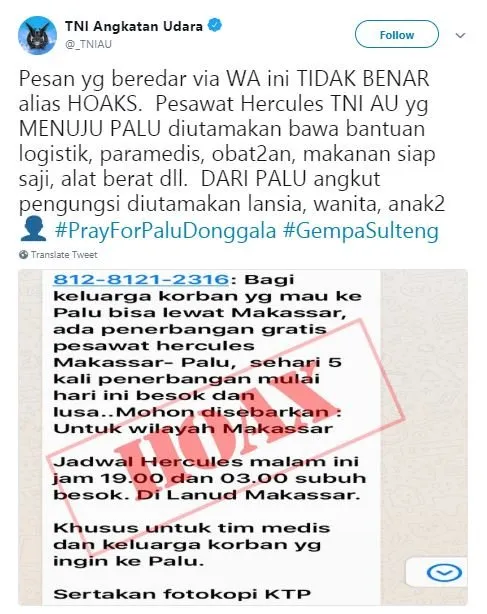 Mulai Dari #KebohonganRatna Sampai Kabar Gempa di Jakarta. Inilah 9 Berita Hoaks Minggu Ini 14