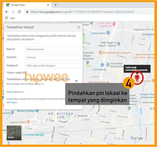 Inilah 5 Langkah Memasukkan Lokasi ke Google Maps. Solusi Buat Lokasi Pernikahan yang Sulit Dicari 14