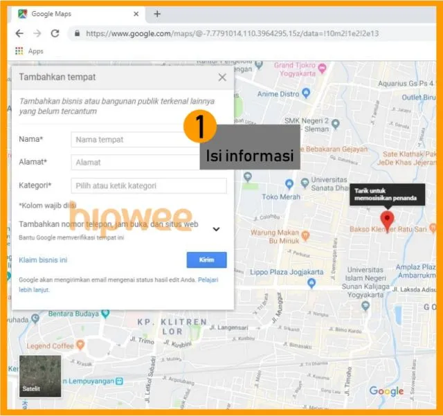 Inilah 5 Langkah Memasukkan Lokasi ke Google Maps. Solusi Buat Lokasi Pernikahan yang Sulit Dicari 15