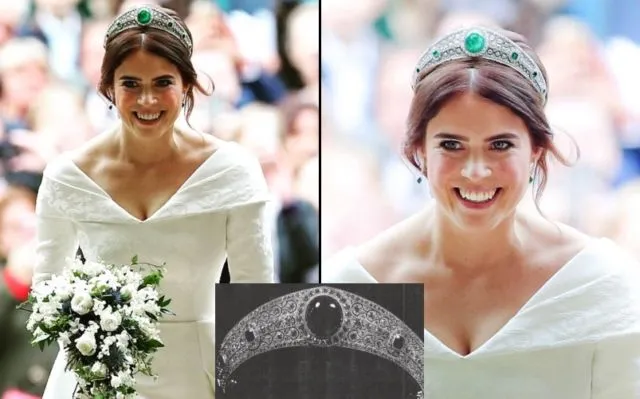 Detail Pernikahan Putri Eugenie dari Inggris dengan Gaun Pengantinnya yang Mengekspos Bekas Luka 19