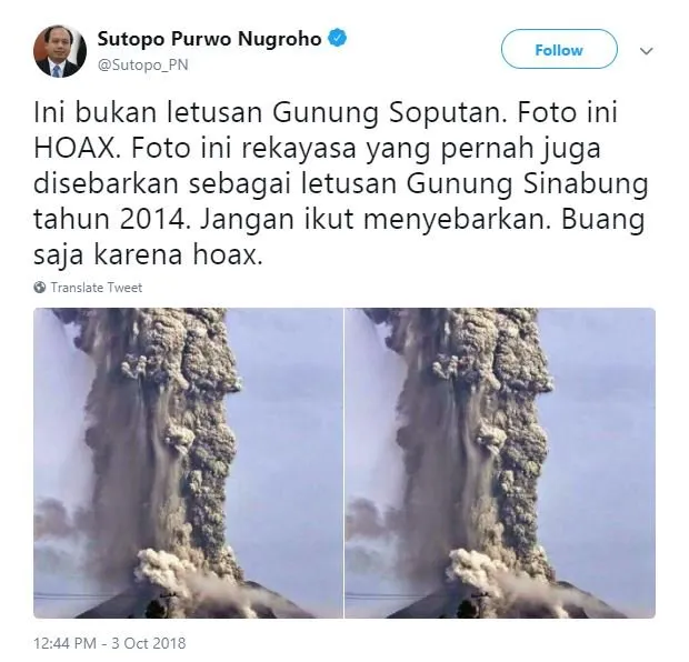 Mulai Dari #KebohonganRatna Sampai Kabar Gempa di Jakarta. Inilah 9 Berita Hoaks Minggu Ini 16