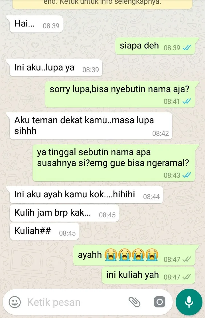 17 Percakapan Lucu sama Orangtua yang Pasti Pernah Kamu Alami. Chat Grup Keluarga sih Paling Kocak~ 19