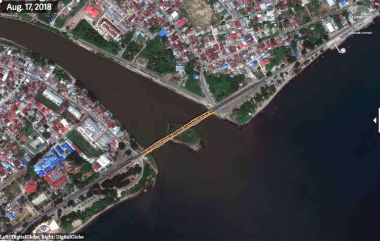 Foto Citra Satelit Perbandingan Kota Palu Sebelum dan Sesudah Gempa. Perubahannya Drastis Banget! 15
