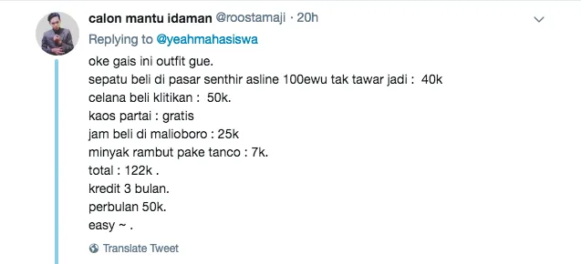 Nggak Mau Kalah sama Anak Horang Kayah, inilah 18 Review Outfit Ala Warganet Twitter. Irit, Beb~ 20