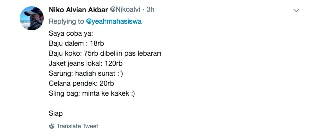 Nggak Mau Kalah sama Anak Horang Kayah, inilah 18 Review Outfit Ala Warganet Twitter. Irit, Beb~ 23