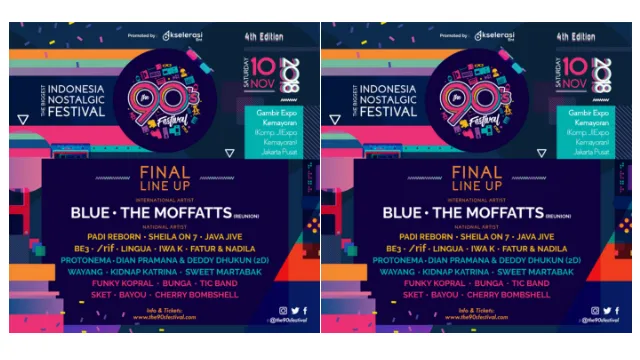 The 90&rsquo;s FESTIVAL; Sajian Komplit Nuansa 90an yang Tak Luput di Kenang.