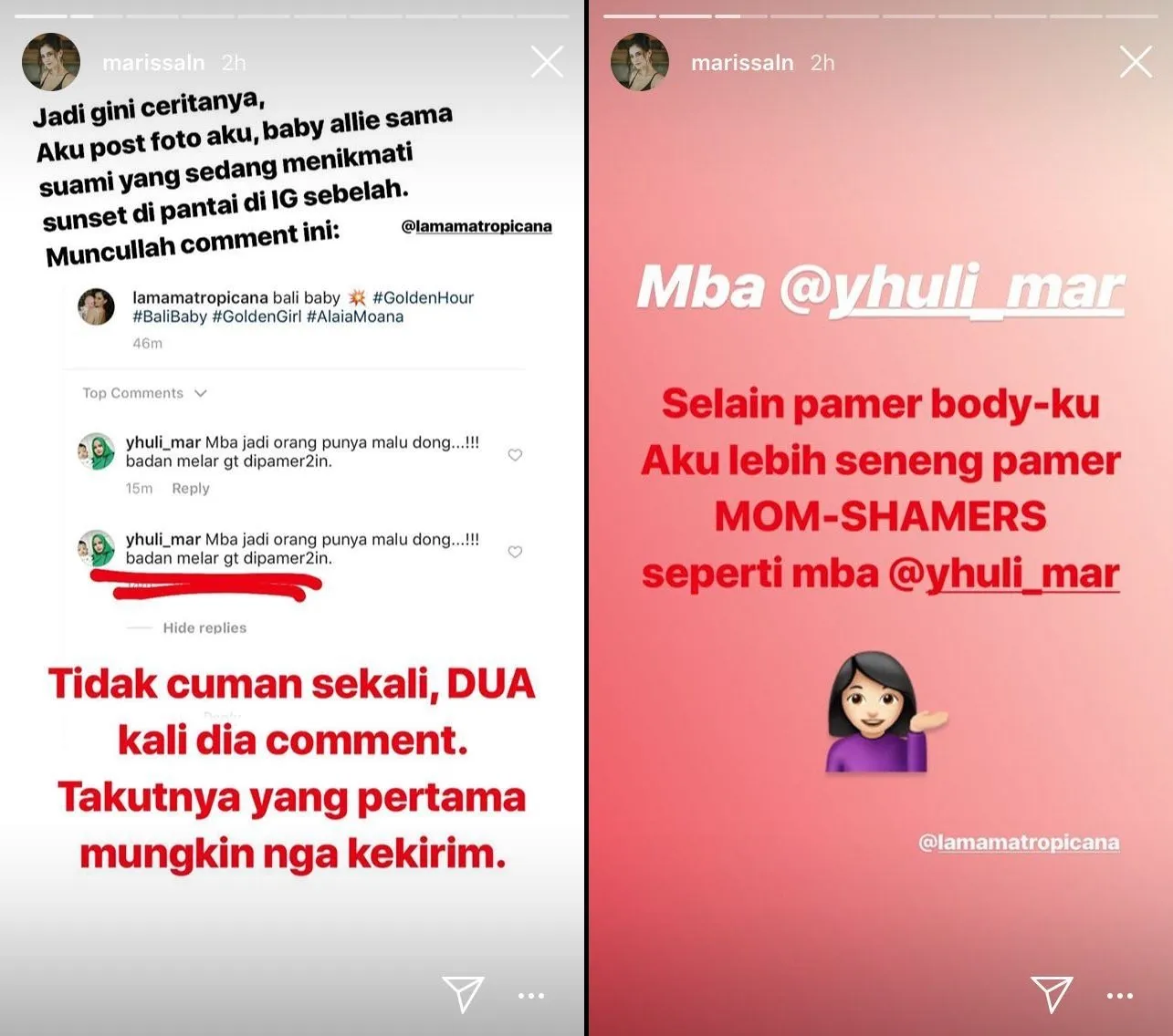 Tubuhnya Dibilang Melar, Marissa Nasution Permalukan Balik Seorang Warganet. Medsos Memang Kejam~ 5