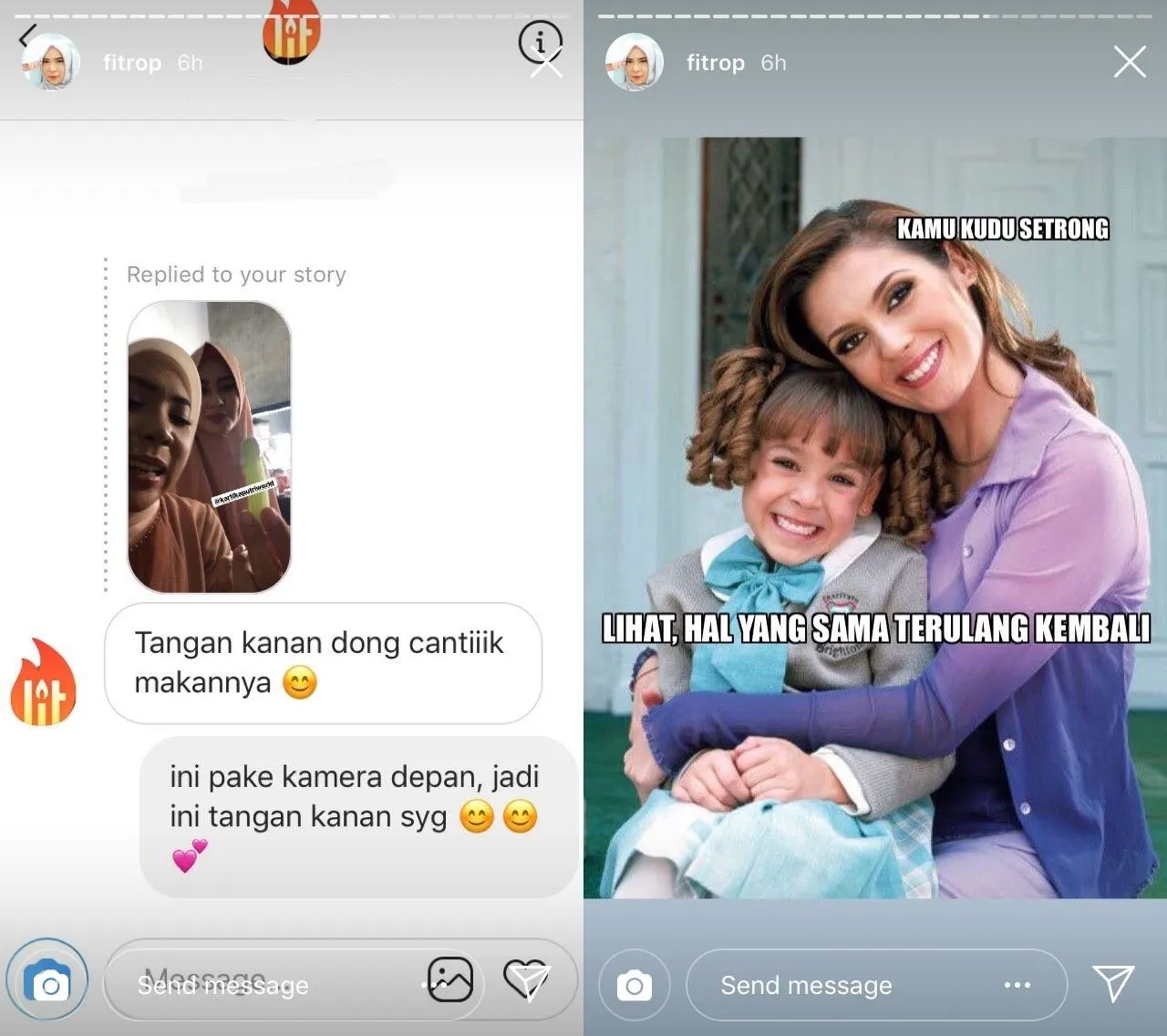 Begini Cara Fitri Tropika Meladeni Warganet yang Suuzan Soal Makan Pakai Tangan Kiri. Kocak! 10