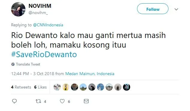Bukan Bahas Ratna Sarumpaet, Warganet Malah Khawatir sama Menantunya. #SaveRioDewanto Jadi Viral 16
