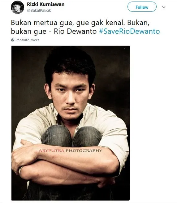 Bukan Bahas Ratna Sarumpaet, Warganet Malah Khawatir sama Menantunya. #SaveRioDewanto Jadi Viral 21
