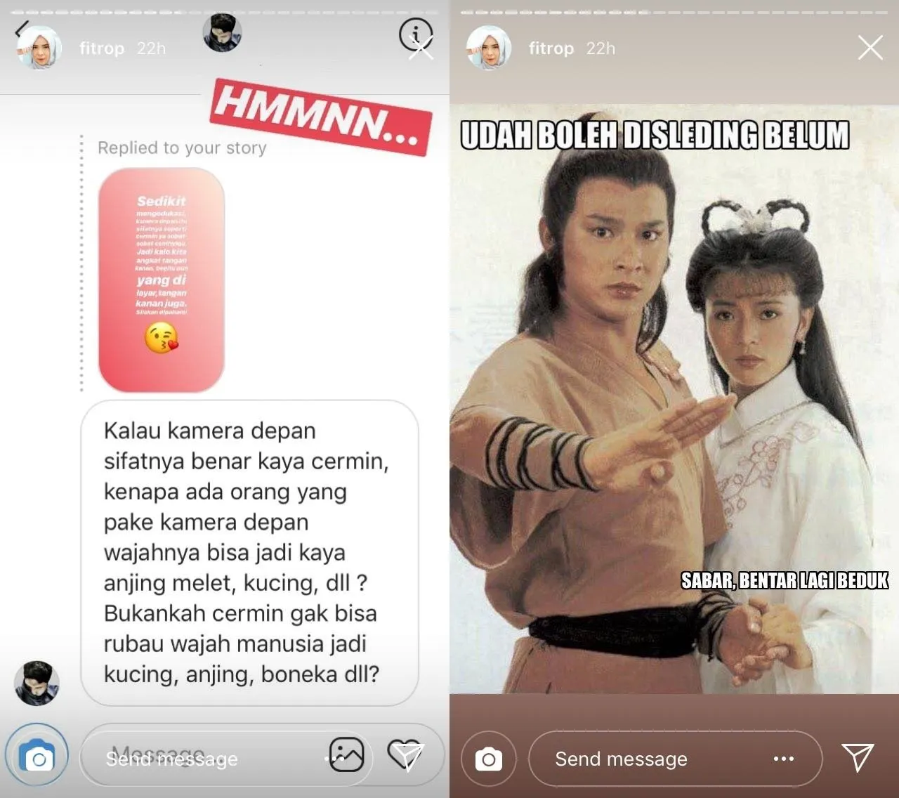 Begini Cara Fitri Tropika Meladeni Warganet yang Suuzan Soal Makan Pakai Tangan Kiri. Kocak! 8