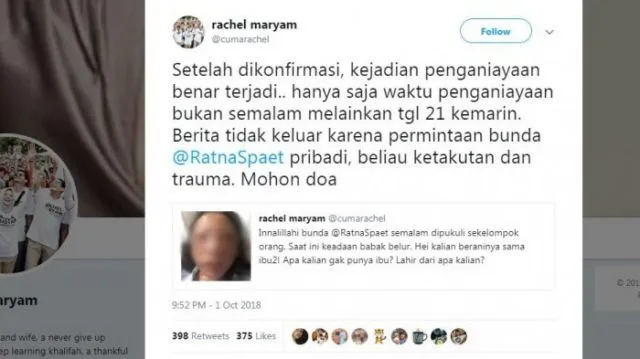 Mulai Dari #KebohonganRatna Sampai Kabar Gempa di Jakarta. Inilah 9 Berita Hoaks Minggu Ini 10