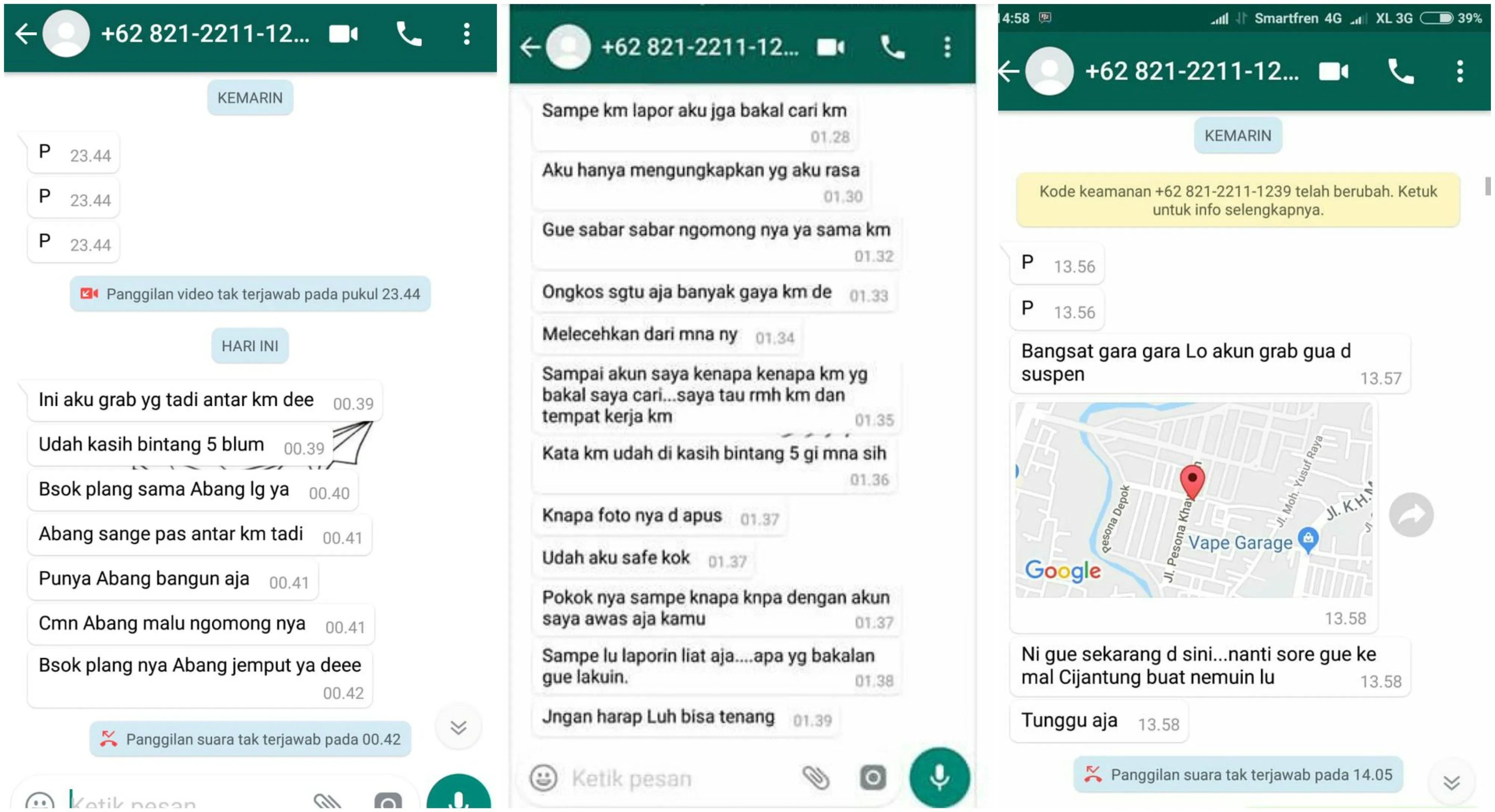 Curhatan Warganet yang Dilecehkan dan Diancam Driver Ojol Bikin Merinding. Cewek Harus Hati-hati, Ya! 6