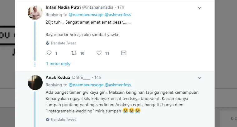 Beredar Chat Soal Cewek yang Ngutang buat Nikahan Tapi Nggak Tahu Aturan. Bikin Warganet Geregetan! 12