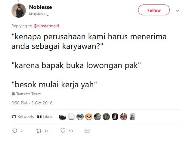 Kalau Warganet Jadi HRD, ini 13 Jawaban yang Bikin Kamu Lolos Interview dan Diterima Bekerja 16