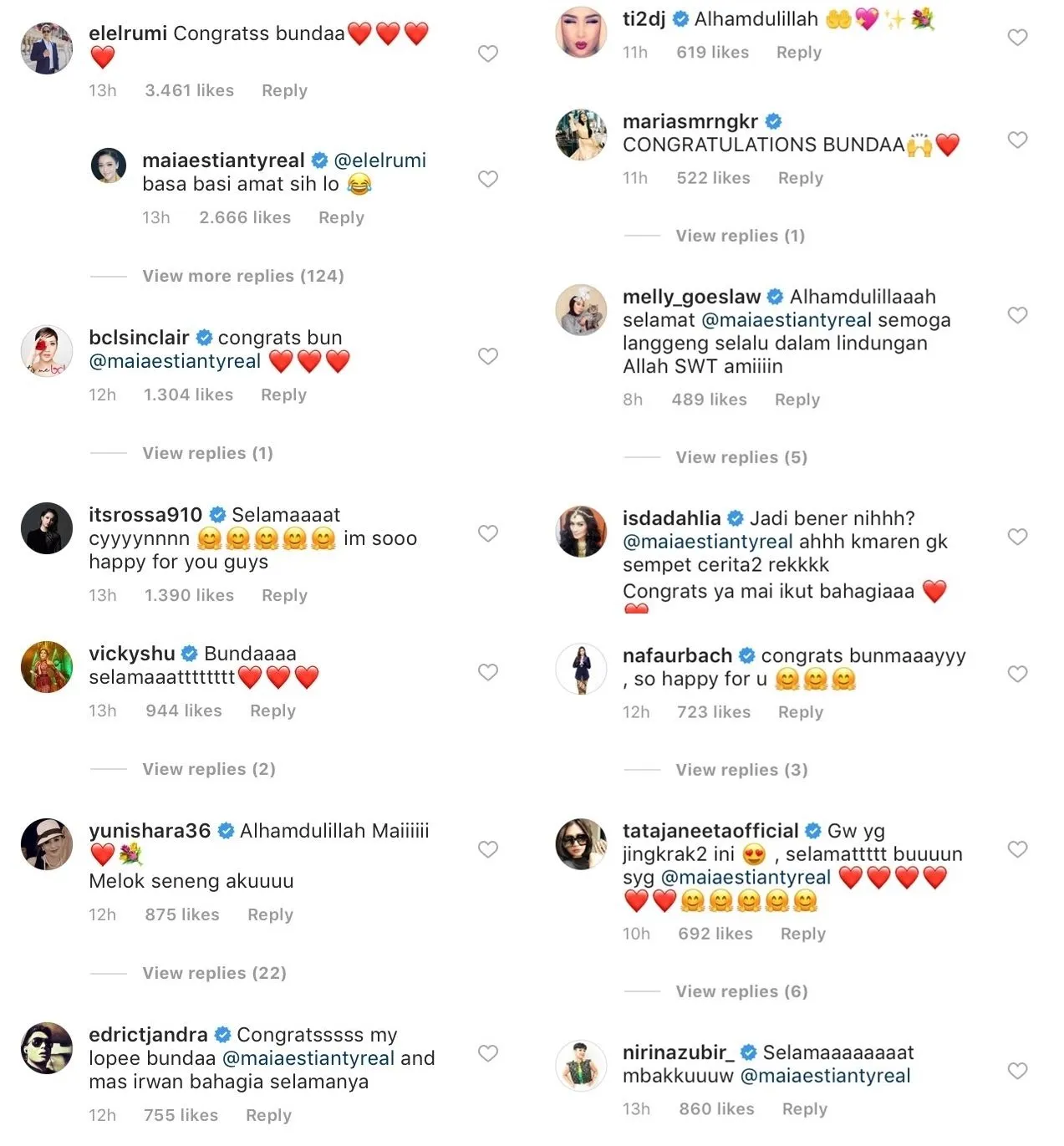 Selamat! Maia Estianty Resmi Menikah dengan Irwan Danny, Warganet: Jodoh itu Memang Cerminan Diri~ 7