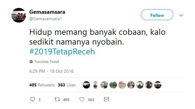 17 Tweet #2019TetapReceh ini Bukti Bahwa Guyonan Harus Dipertahankan, Nggak Peduli Siapa Presidennya 26