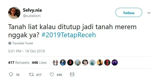 17 Tweet #2019TetapReceh ini Bukti Bahwa Guyonan Harus Dipertahankan, Nggak Peduli Siapa Presidennya 25