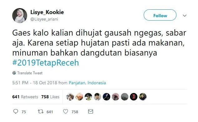 17 Tweet #2019TetapReceh ini Bukti Bahwa Guyonan Harus Dipertahankan, Nggak Peduli Siapa Presidennya 24