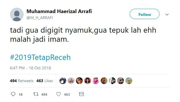 17 Tweet #2019TetapReceh ini Bukti Bahwa Guyonan Harus Dipertahankan, Nggak Peduli Siapa Presidennya 19