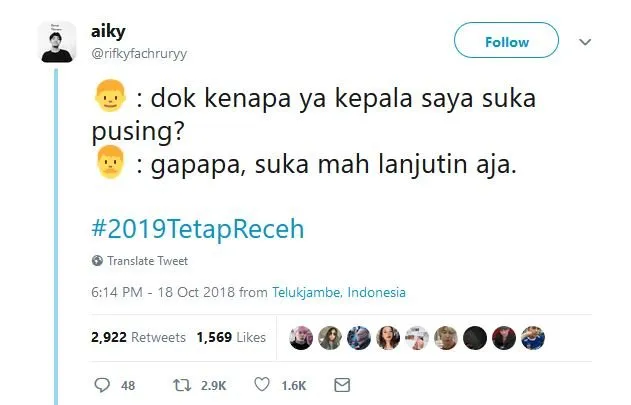17 Tweet #2019TetapReceh ini Bukti Bahwa Guyonan Harus Dipertahankan, Nggak Peduli Siapa Presidennya 30