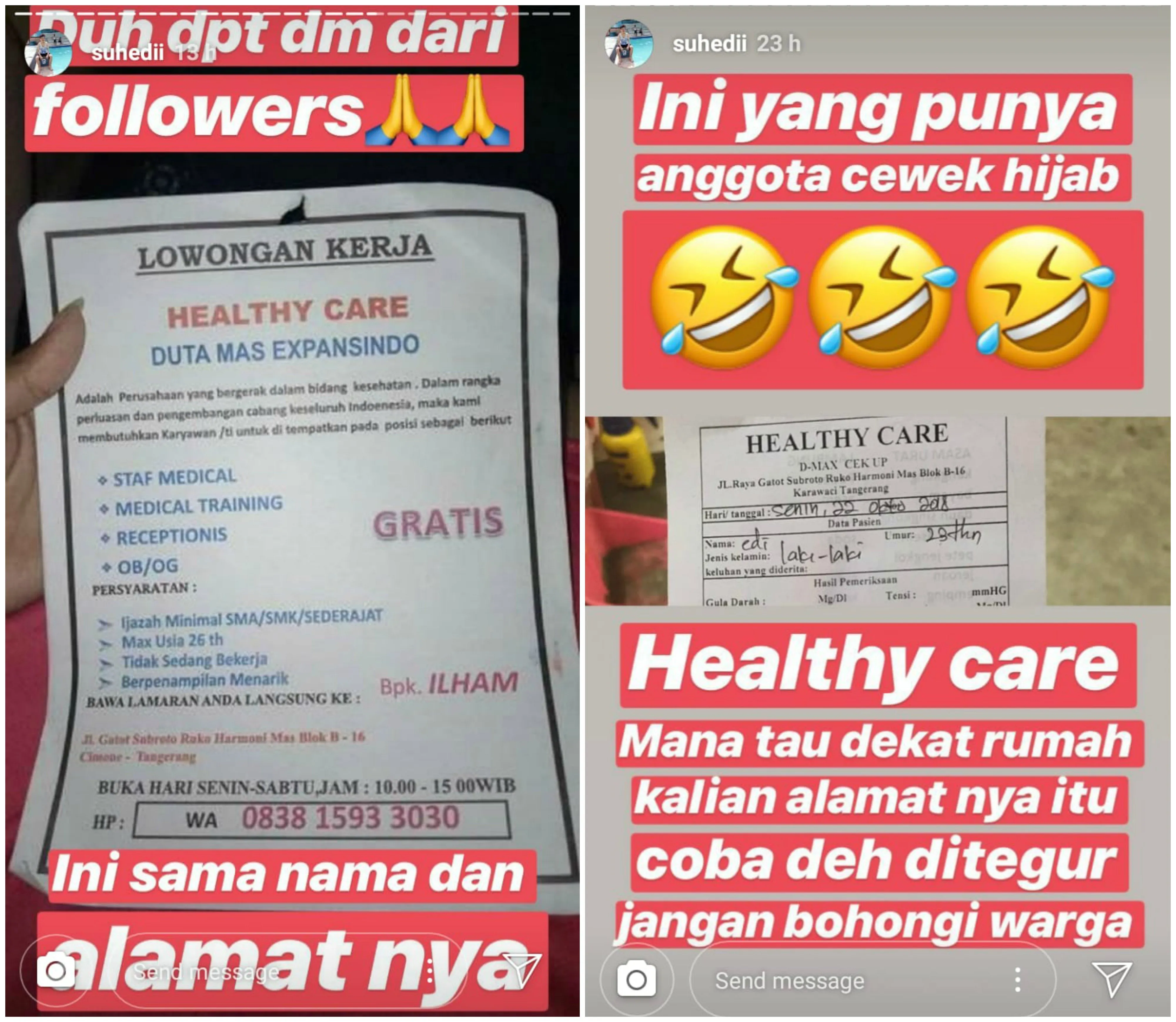 Viral Video Dimintai Uang Setelah Cek Kesehatan, Pelajaran Agar Lebih Hati-hati sama Orang Asing 3