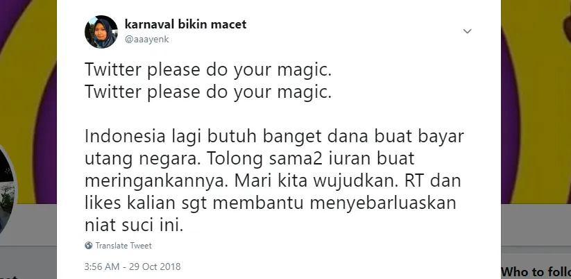 Selain Bikin Akun YouTube untuk Bayar Utang Negara, 10 Usulan Kocak ini Kayaknya Agak Logis deh 13