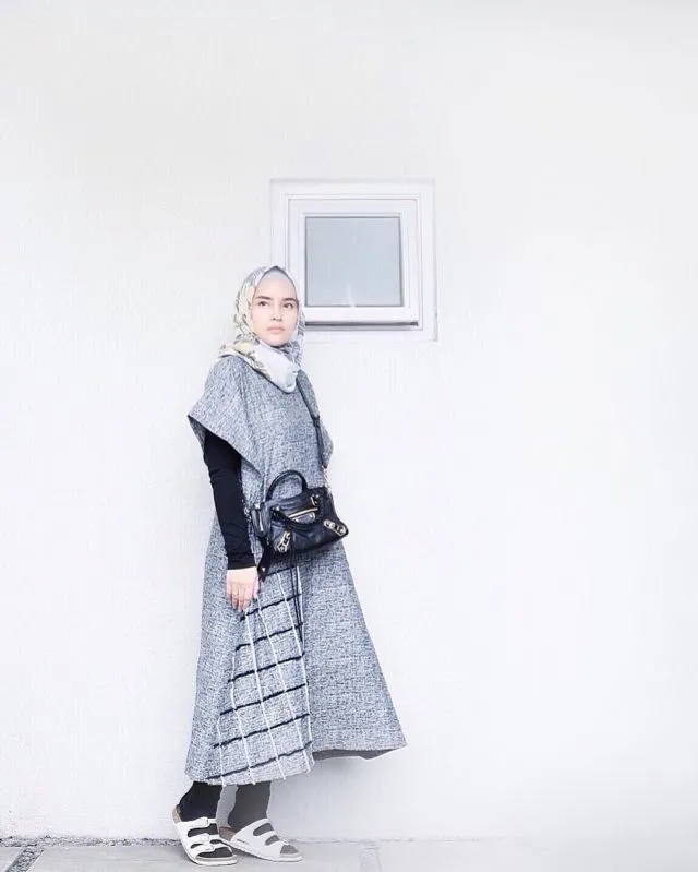 11+ OOTD Kece dengan Manset untukmu yang Berhijab. Lengan Tertutup, Gaya Makin Memikat 21