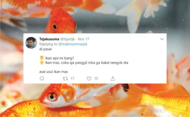 12+ Sejarah Asal Usul Nama Ikan Versi Warganet Twitter. Orang Awam mah Pasti Nggak Pernah Kepikiran! 15