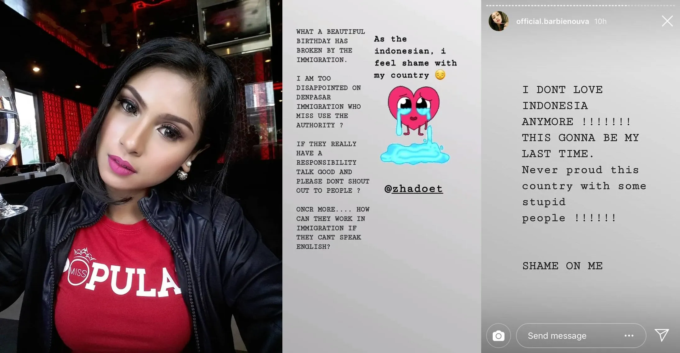 Ke Bali untuk Rayakan Pesta Ulang Tahun Teman, Miyabi Kecewa atas Perlakuan Petugas Imigrasi Padanya 5