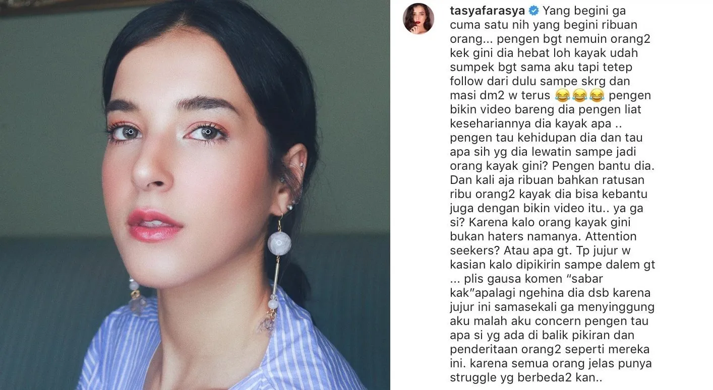 Tasya Farasya Heran Dikomenin Orang yang Sama: Bukti Haters itu Fans Sejati. Julid kok Konsisten~ 3