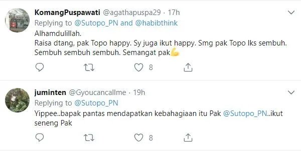 Akhirnya Doa dalam Tagar #RaisaMeetSutopo Terwujud. Bahagianya Sutopo, Bahagianya Warganet Juga :
