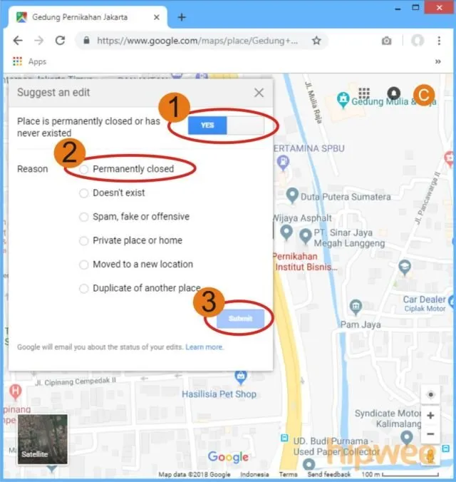 Inilah 3 Langkah Mudah Menghapus Lokasi dari Google Maps. Kan Kasihan, Sudah Dibelain Datang ke TKP Ternyata Zonk! 8