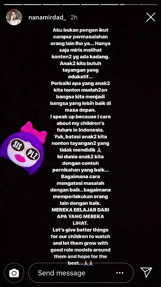 Heboh Penggerebekan Angel Lelga, Opini Nana Mirdad ini Mungkin Mewakili Sebagian Besar dari Warganet 5