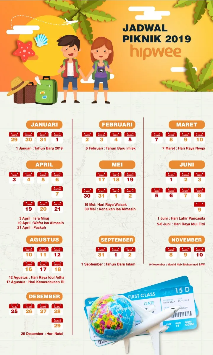 Catat, Daftar Hari Libur Nasional 2019. Biar Bisa Atur Liburan dan Ambil Cuti dari Sekarang! 8