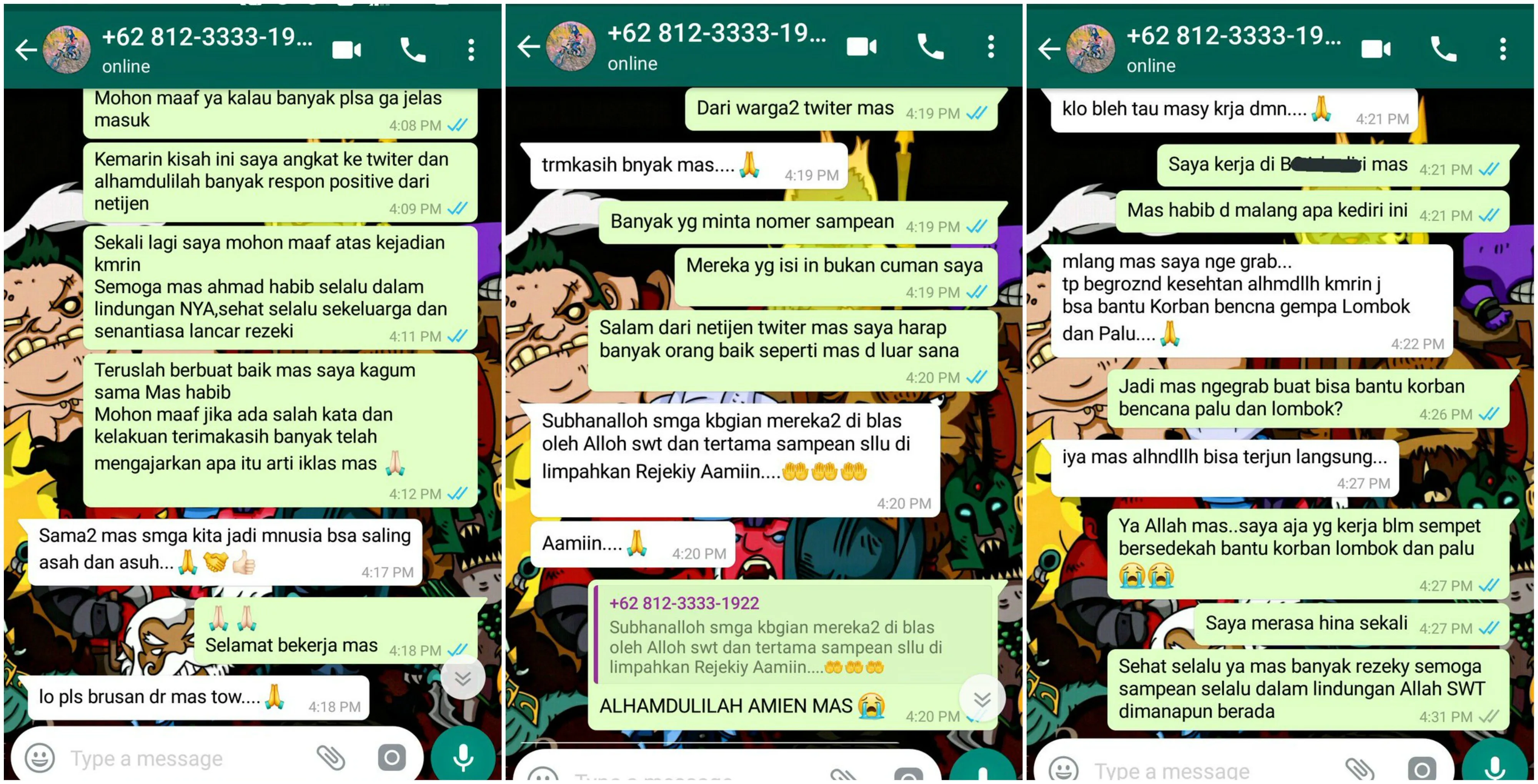Gratiskan Makanan Pelanggan yang Ketiduran, Driver Ojol Dapat Kejutan dari Warganet. Kekuatan Medsos! 5