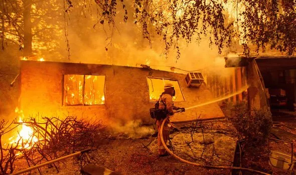 11+ Potret Mengerikan Kebakaran Hutan di California. Rumah Mewah Seleb Hollywood Banyak yang Kena! 12