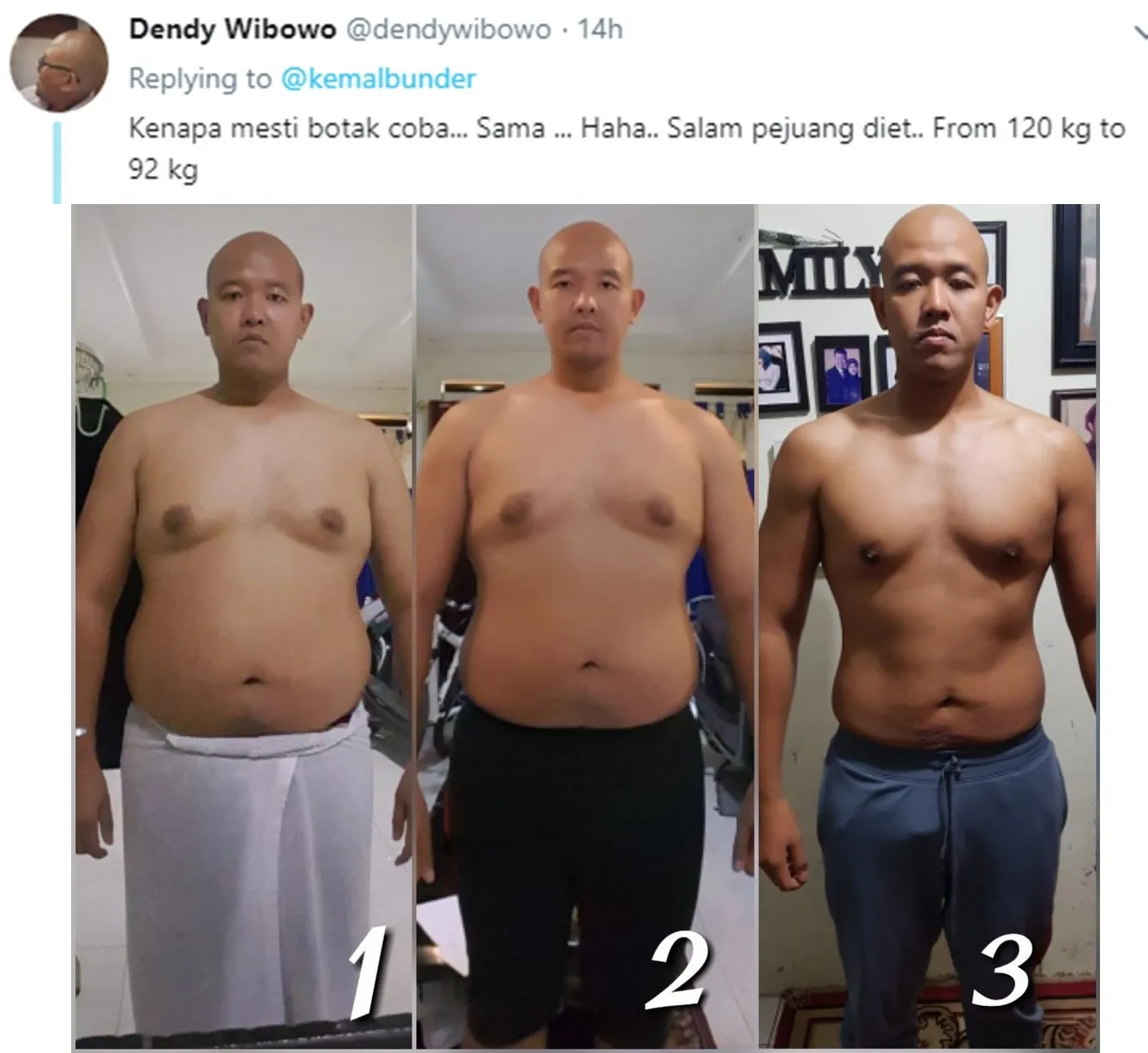 Diet Bagi Cowok Itu Nggak Mustahil. 10 Orang Ini Berbagi Tips dan Foto Sebelum & Sesudah Berhasil 15