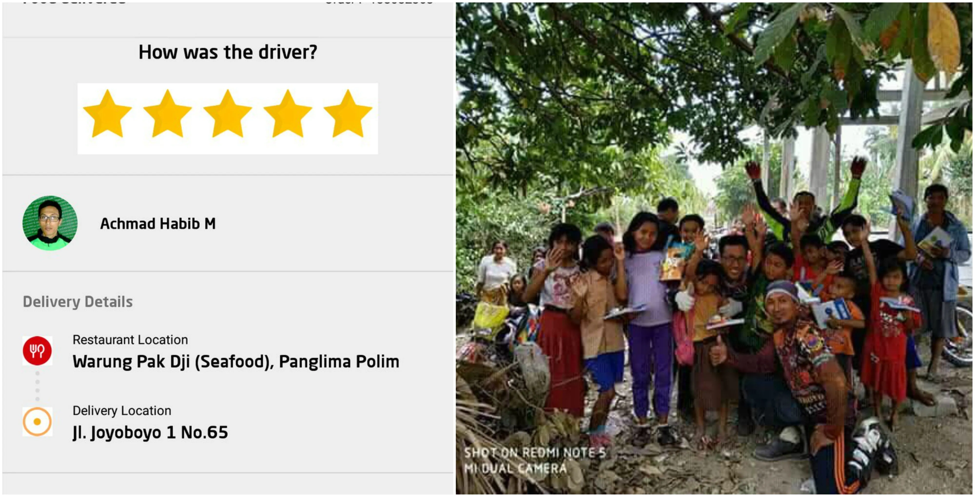 Gratiskan Makanan Pelanggan yang Ketiduran, Driver Ojol Dapat Kejutan dari Warganet. Kekuatan Medsos! 6
