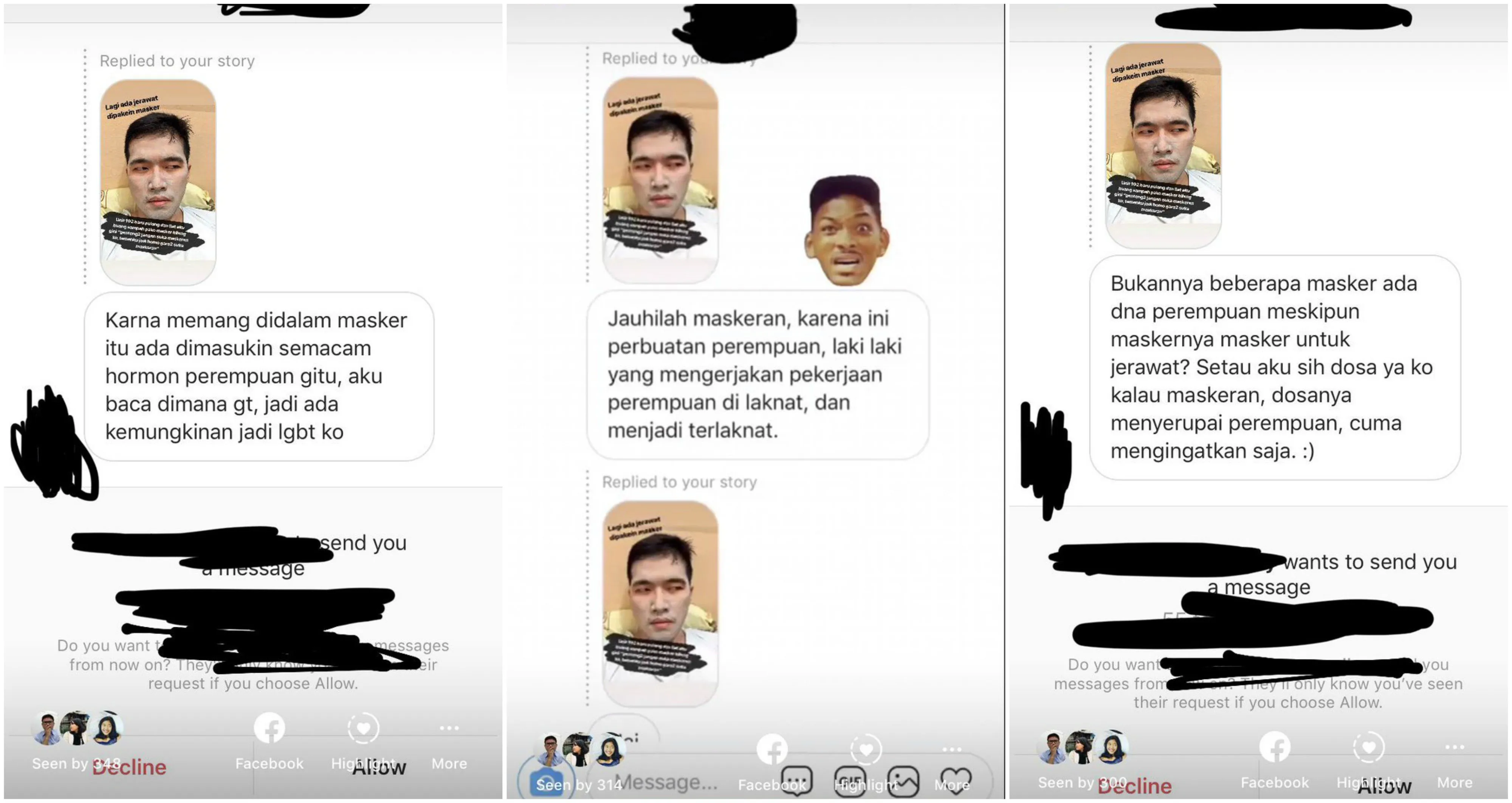 Hanya karena Maskeran, Cowok ini Diserang Warganet. Katanya: