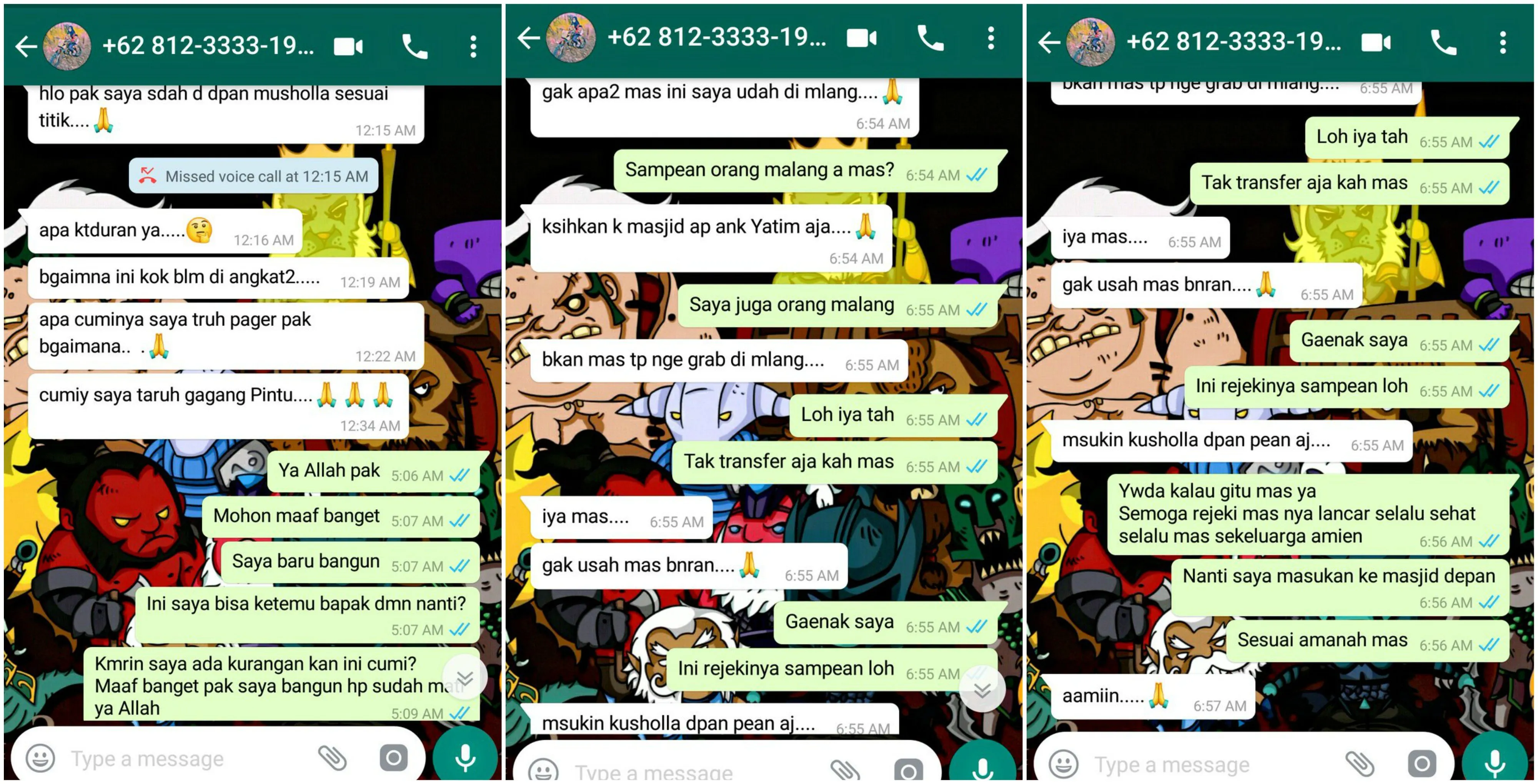 Gratiskan Makanan Pelanggan yang Ketiduran, Driver Ojol Dapat Kejutan dari Warganet. Kekuatan Medsos! 4