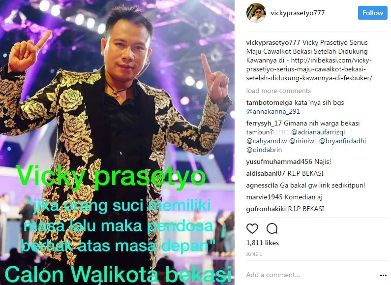 Sepak Terjang Vicky Prasetyo di Dunia Hiburan Tanah Air. Orang yang Terkenal Bukan Karena Bakat~ 14