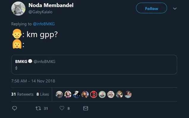 Cuitan Admin @infoBMKG ini Emang Cocok buat 13 Situasi Chat yang Tengah Dihadapi. Senyumin Aja~ 23