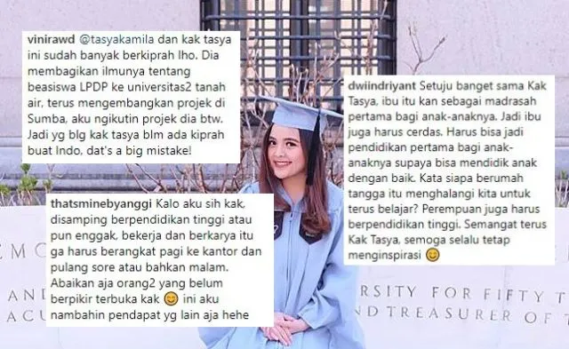 Begini Cara Tasya Kamila Jawab Pertanyaan Soal Jadi Ibu Berpendidikan Tinggi. Makanya Jangan Sok Tahu~ 7